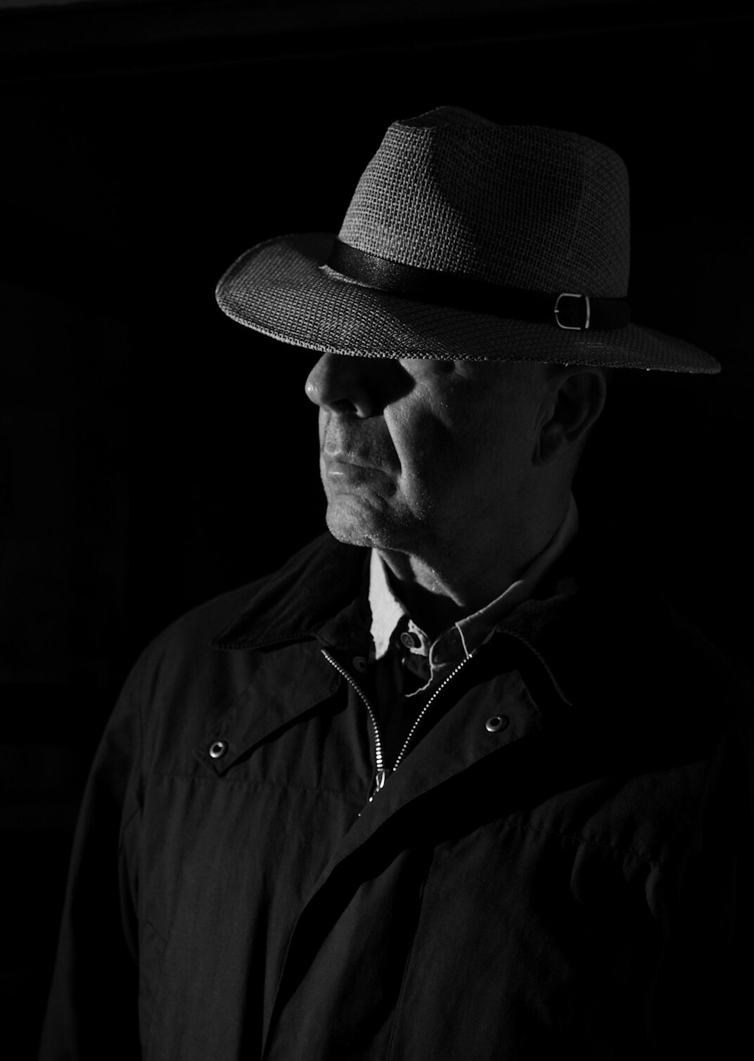 detective in shadows