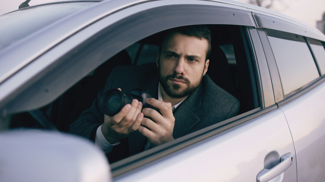 private investigator at work