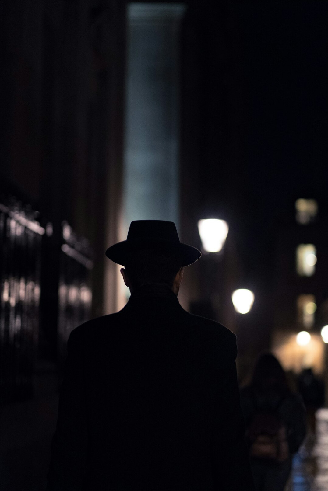 detective in shadows